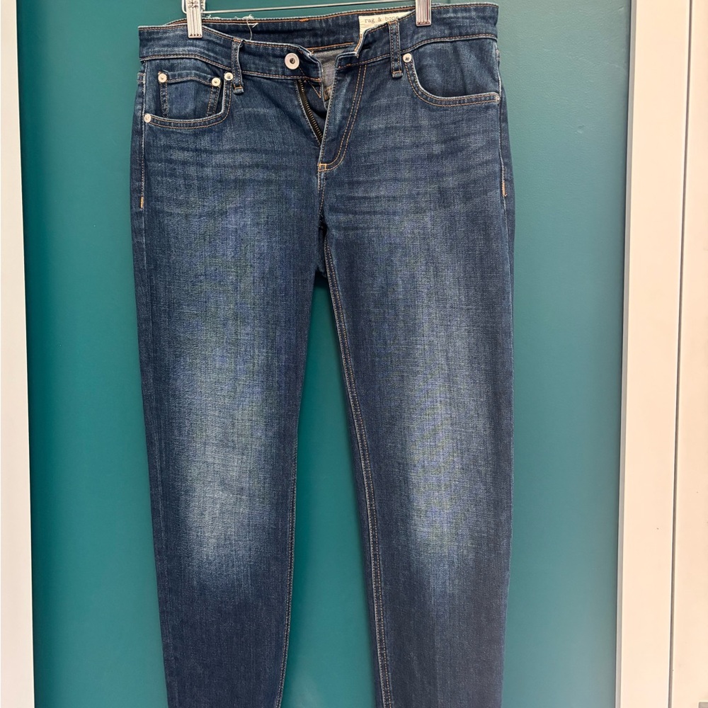 rag & bone Dark Blue Skinny Jeans